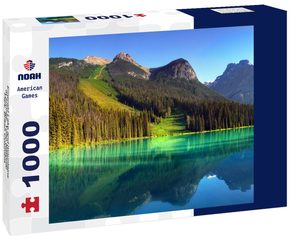Noah Jigsaw Puzzle Emerald Lake and mountains at sunrise, Yoho National Park, British Columbia, Canada 1000 pieces