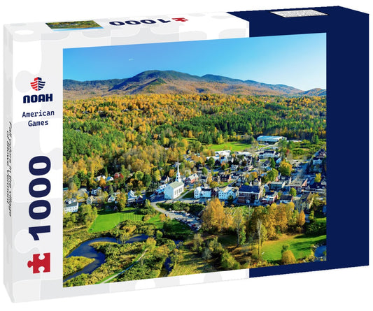 Noah Jigsaw Puzzle Fall colors in the village of Stowe Vermont 1000 pieces