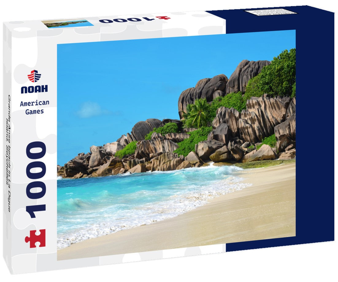Noah Jigsaw Puzzle Grande Anse beach in La Digue Island, Seychelles 1000 pieces