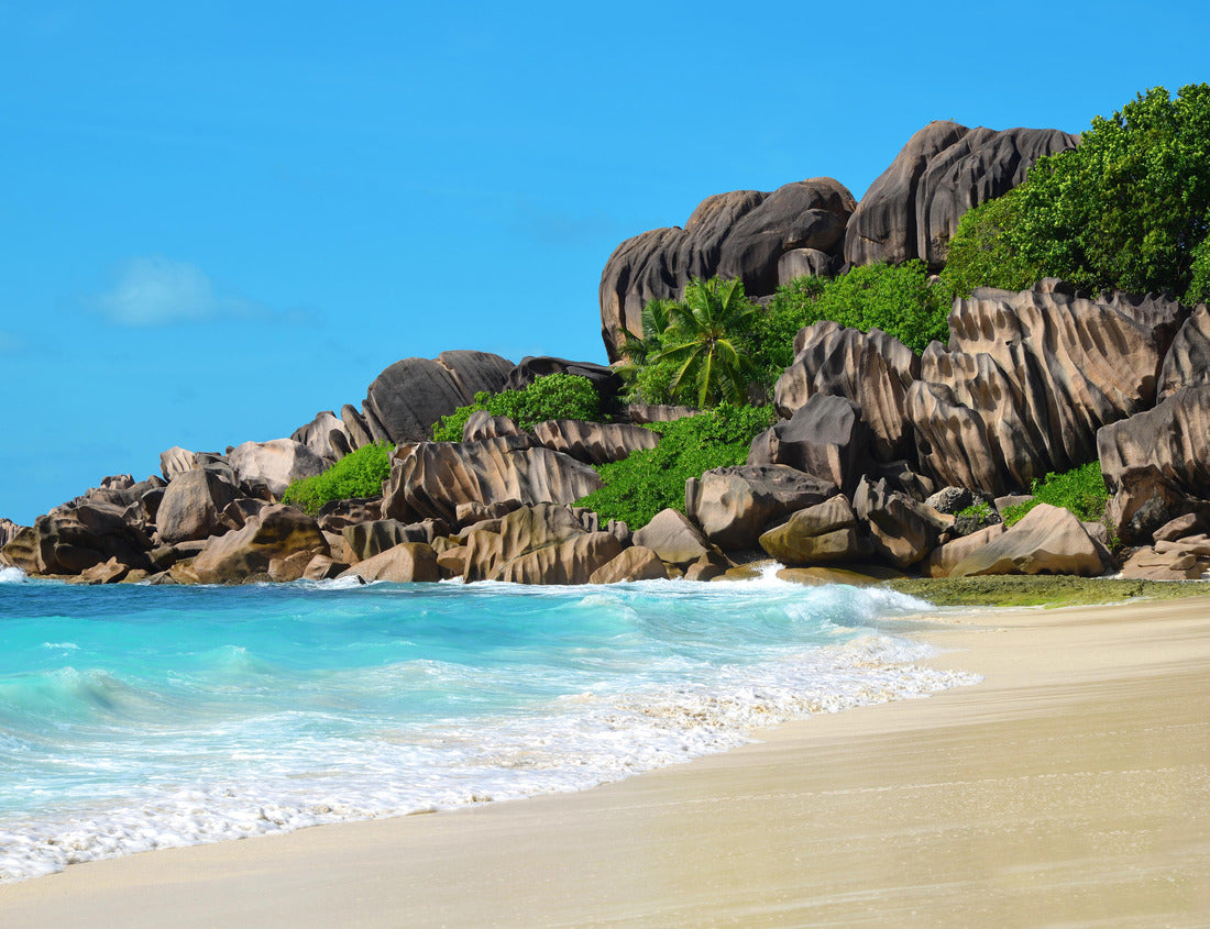 Noah Jigsaw Puzzle Grande Anse beach in La Digue Island, Seychelles 1000 pieces