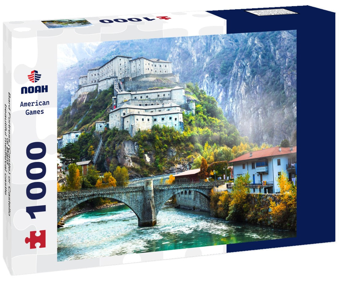 Noah Jigsaw Puzzle Bard Fortress (Castle) or Castello di Bard - beautiful medieval castle in the Aosta Valley. Northern Italy 1000 pieces