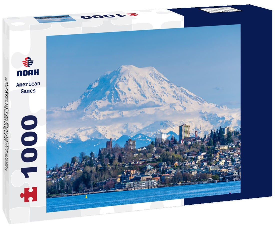 Noah Jigsaw Puzzle A view of the Port of Tacoma and Mount Rainier from Ruston, Washington 1000 pieces