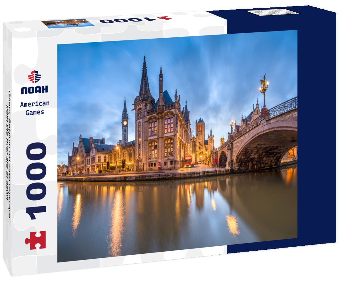 Noah Jigsaw Puzzle Ghent, Belgium old town cityscape from the river are at dawn 1000 pieces