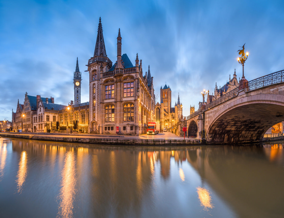 Noah Jigsaw Puzzle Ghent, Belgium old town cityscape from the river are at dawn 1000 pieces