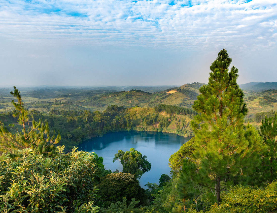 Noah Jigsaw Puzzle A beautiful sight of a crater lake in a volcanic crater, Uganda 1000 pieces