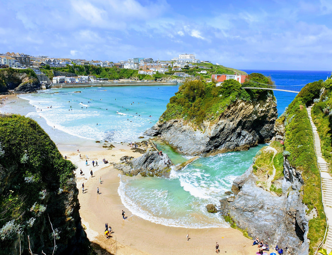 Noah Jigsaw Puzzle Newquay Beach on a hot summers day 1000 pieces