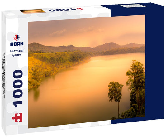 Noah Jigsaw Puzzle An extinct volcanic crater in the Katwe region at sunset, Uganda. 1000 pieces