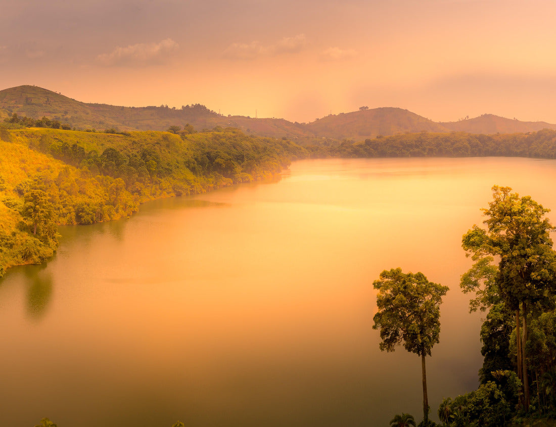 Noah Jigsaw Puzzle An extinct volcanic crater in the Katwe region at sunset, Uganda. 1000 pieces