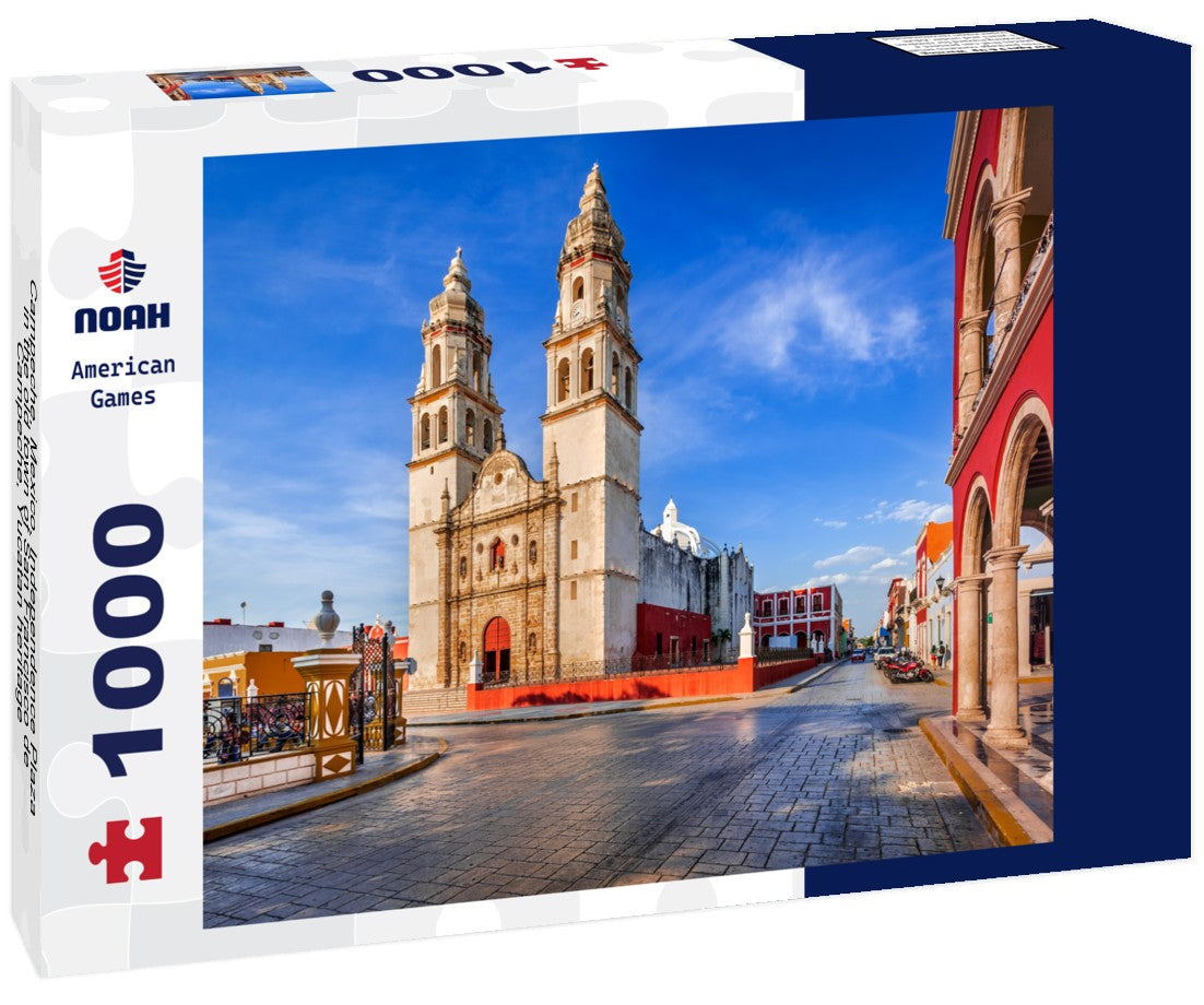 Noah Jigsaw Puzzle Campeche, Mexico. Independence Plaza in the old town of San Francisco de Campeche, Yucatan heritage 1000 pieces