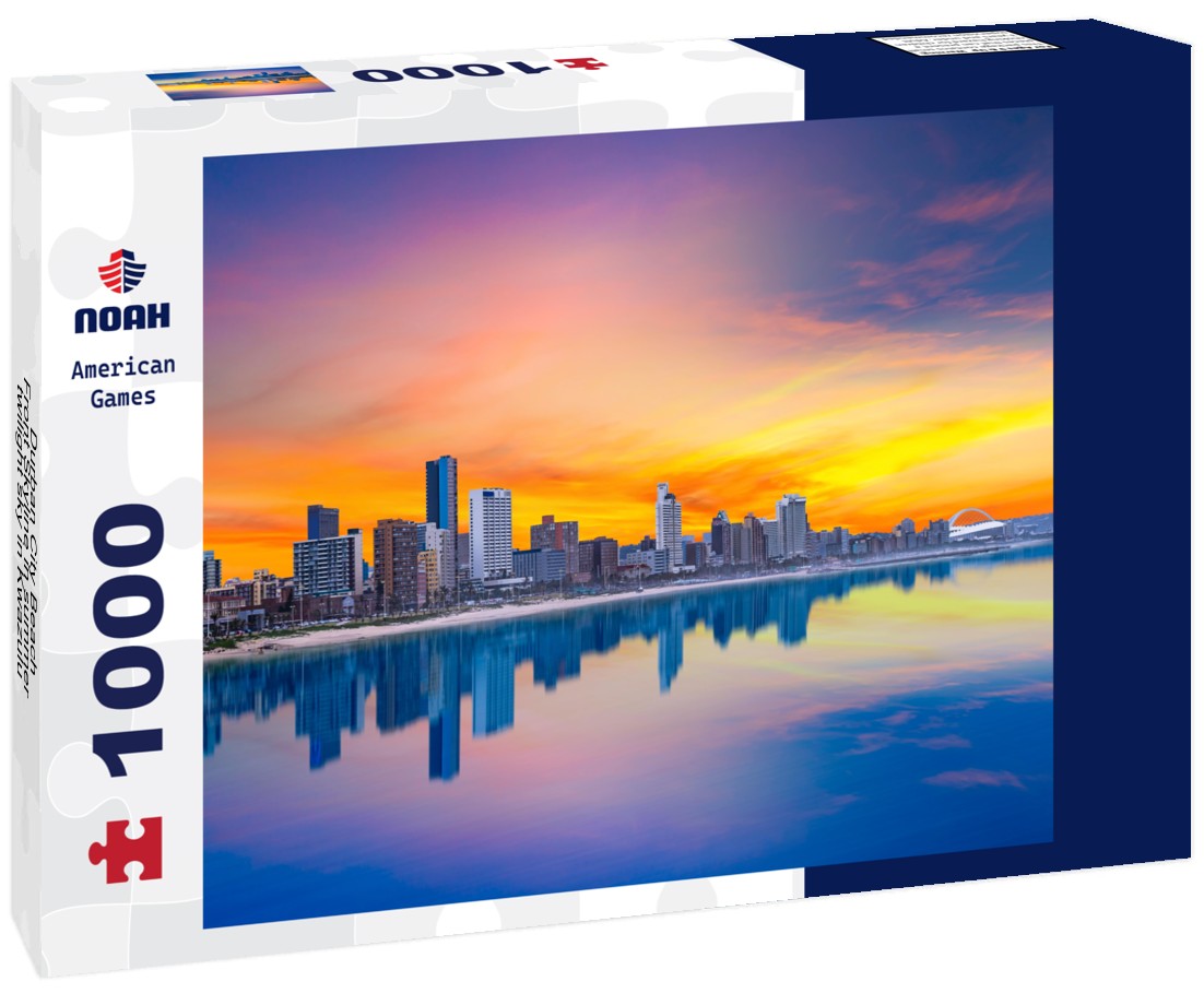 Noah Jigsaw Puzzle Durban City Beach-Front Skyline in summer twilight sky in Kwazulu-Natal South Africa 1000 pieces