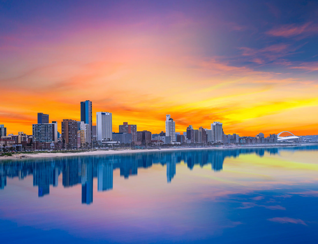 Noah Jigsaw Puzzle Durban City Beach-Front Skyline in summer twilight sky in Kwazulu-Natal South Africa 1000 pieces