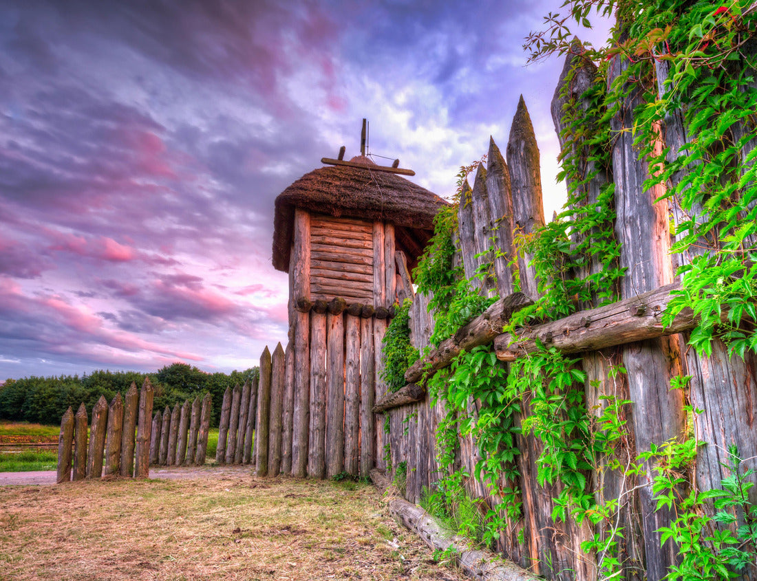 Noah Jigsaw Puzzle Beautiful sunset over the Trade Factory settlement in Pruszcz Gdanski, Poland 1000 pieces