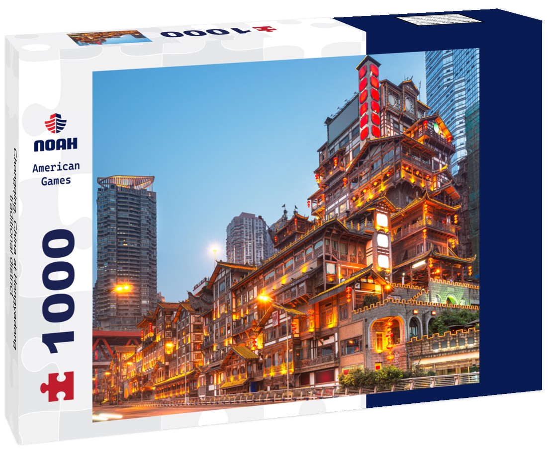 Noah Jigsaw Puzzle Chongqing, China at Hongyadong traditional district 1000 pieces
