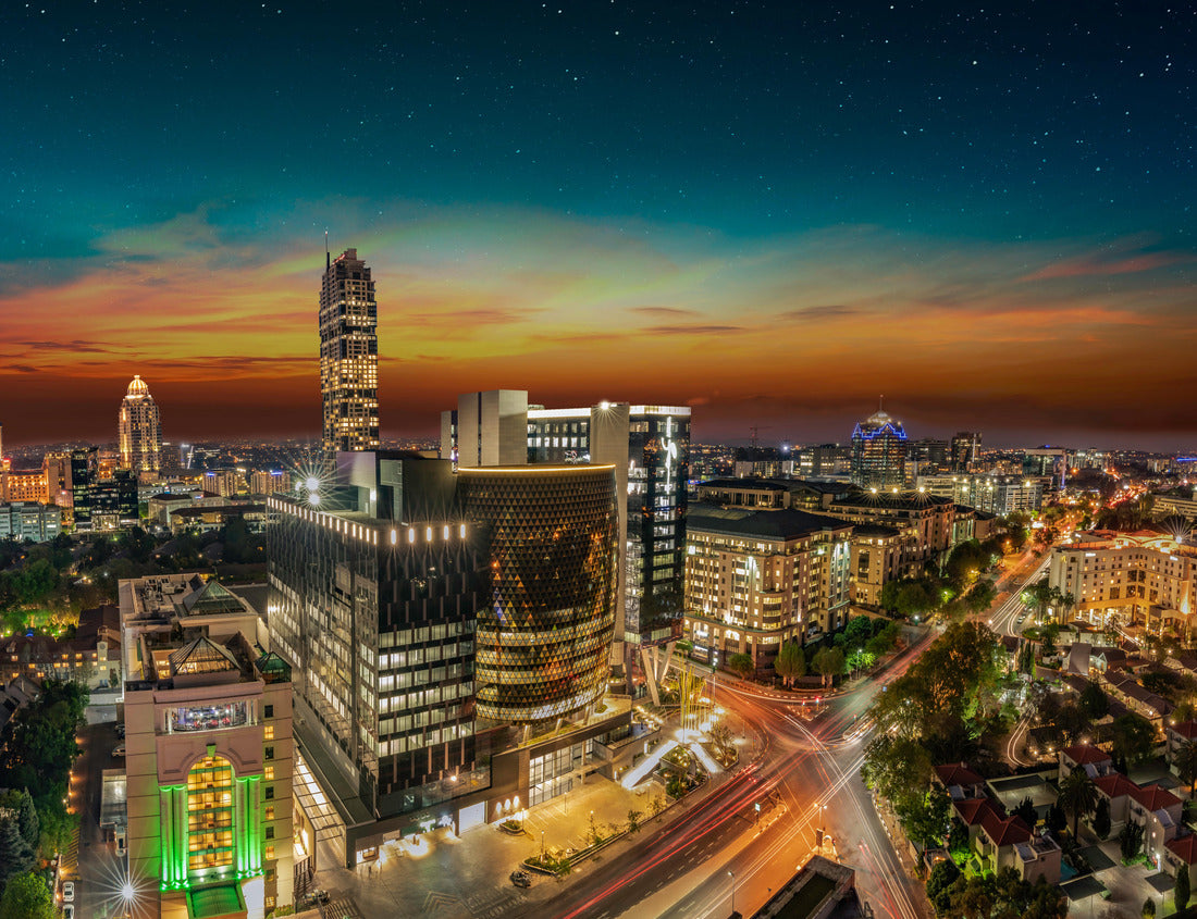 Noah Jigsaw Puzzle Johannesburg-Sandton city at night in Gauteng South Africa 1000 pieces