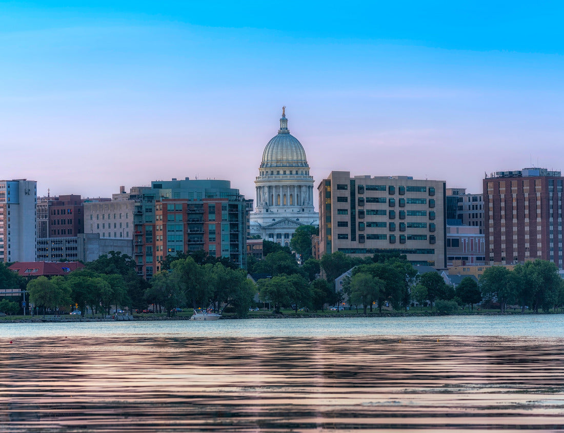 Noah Jigsaw Puzzle Madison skyline at sunset, Wisconsin 1000 pieces