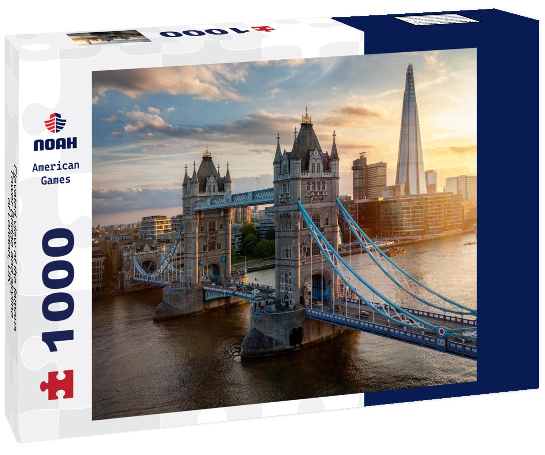 Noah Jigsaw Puzzle Elevated view of the famous Tower Bridge and skyline of London, UK 1000 pieces