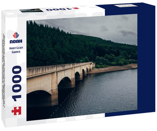 Noah Jigsaw Puzzle Bridge over Lower Derwent Reservoir as it joins Ladybower Reservoir in Peak District National Park, Derbyshire, England, UK 1000 pieces