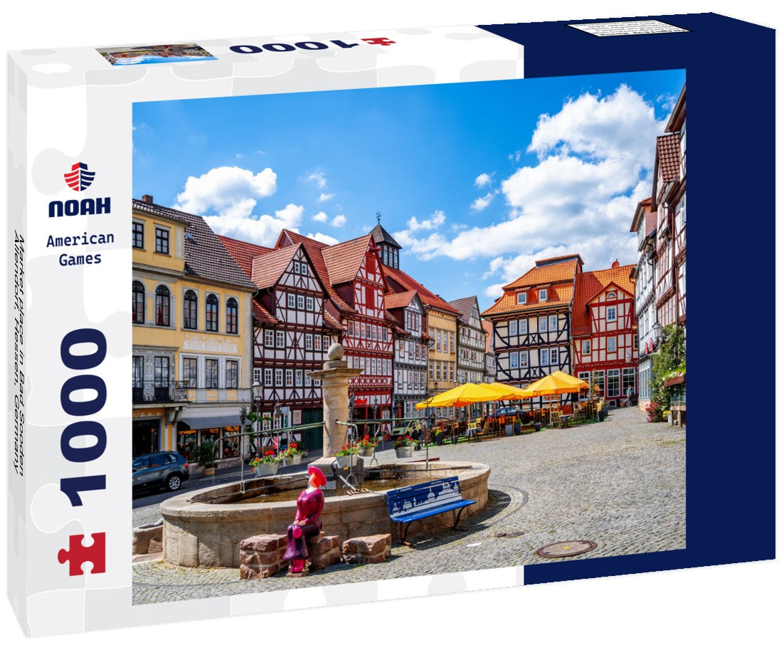 Noah Jigsaw Puzzle Market place in Bad Sooden Allendorf, Hessen, Germany 1000 pieces