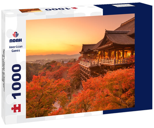 Noah Jigsaw Puzzle Kyoto, Japan at Kiyomizu-dera Temple during an autumn evening 1000 pieces