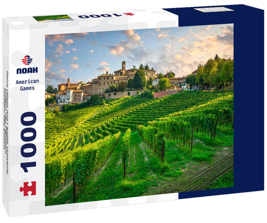 Noah Jigsaw Puzzle Neive village and Langhe vineyards, Unesco site, Piedmont, northern Italy Europe 1000 pieces