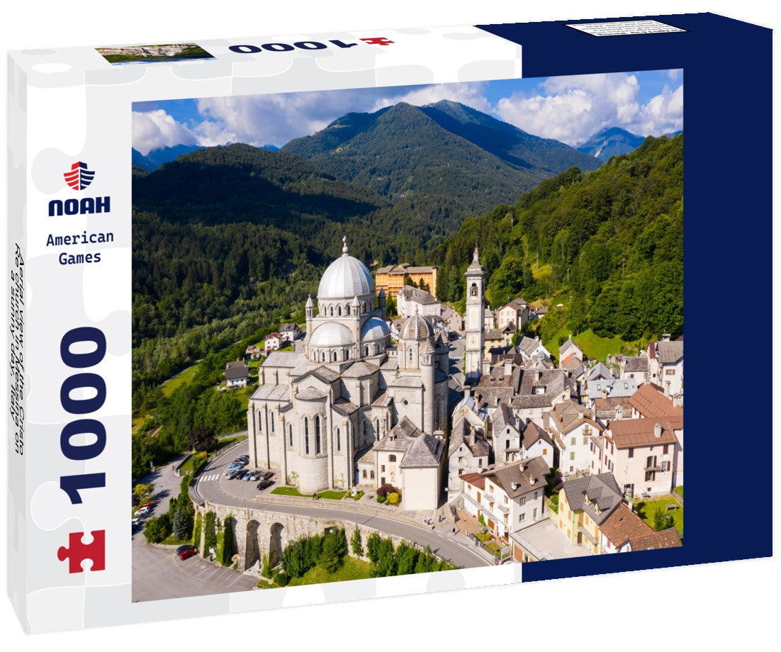 Noah Jigsaw Puzzle Aerial view of the Cristo Re church in Messina on a sunny day, Italy 1000 pieces