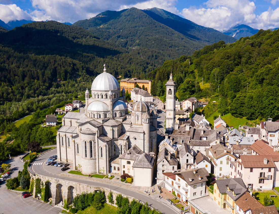 Noah Jigsaw Puzzle Aerial view of the Cristo Re church in Messina on a sunny day, Italy 1000 pieces