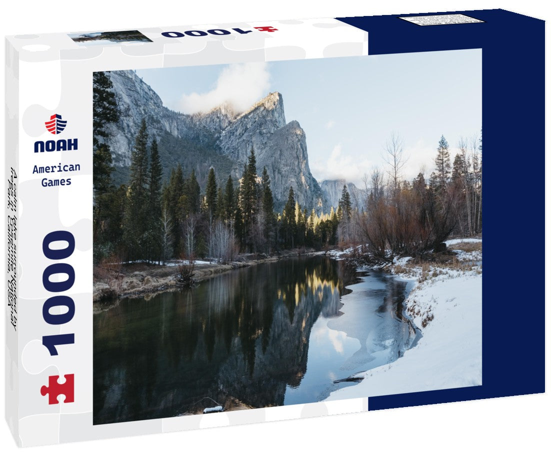 Noah Jigsaw Puzzle A calm lake surrounded by trees in Yosemite National Park, California, USA 1000 pieces