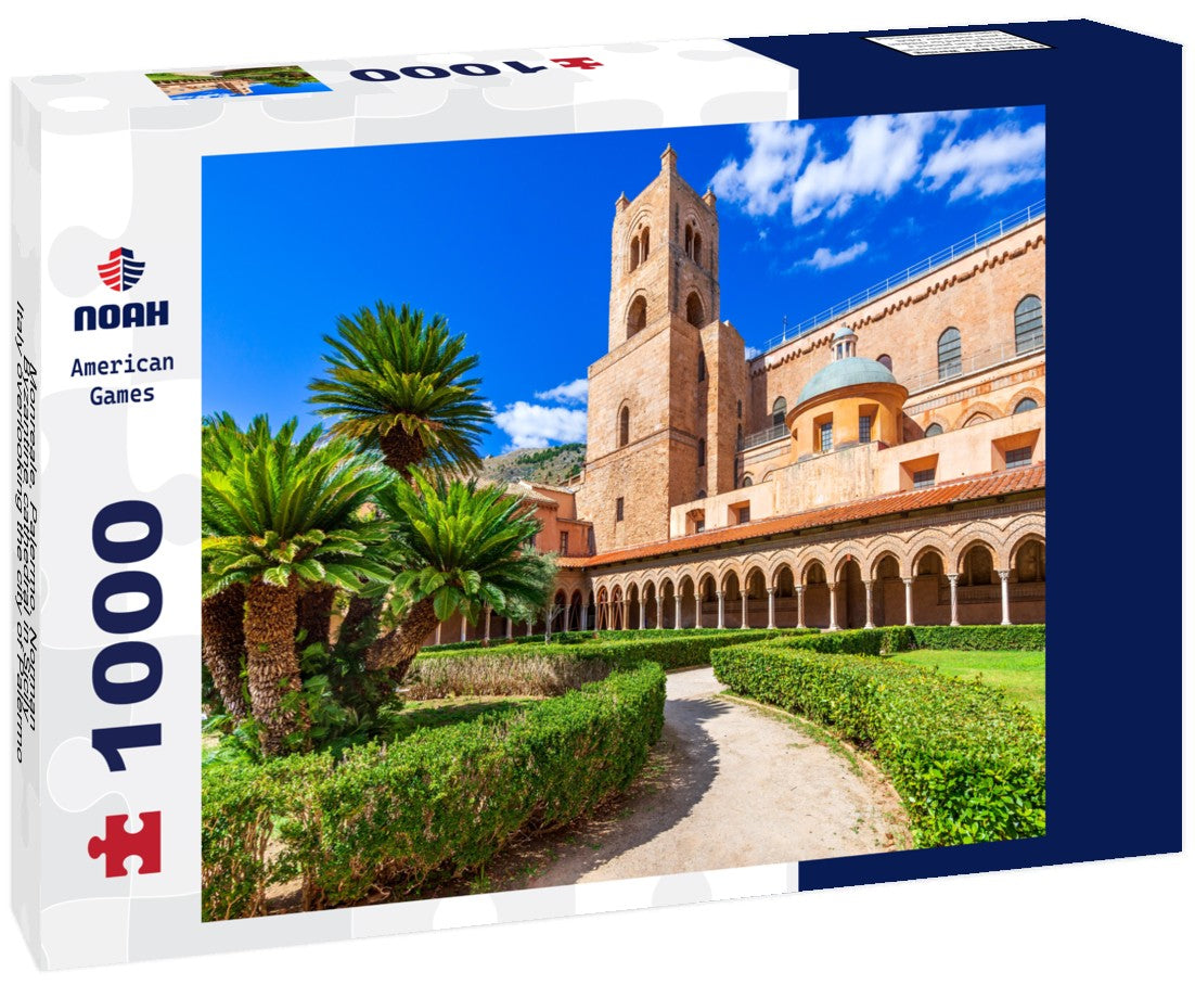 Noah Jigsaw Puzzle Monreale, Palermo. Norman-Byzantine cathedral in Sicily, Italy overlooking the city of Palermo 1000 pieces