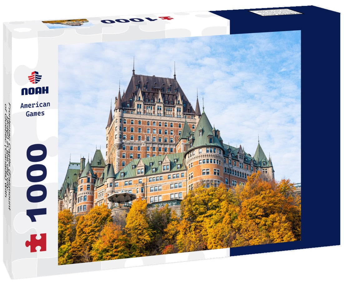 Noah Jigsaw Puzzle Frontenac Castle (Fairmount Hotel) in the old city of Quebec (Canada) with fall colors 1000 pieces