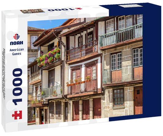 Noah Jigsaw Puzzle Medieval architecture of São Tiago square in the old town of Guimarães, Portugal 1000 pieces