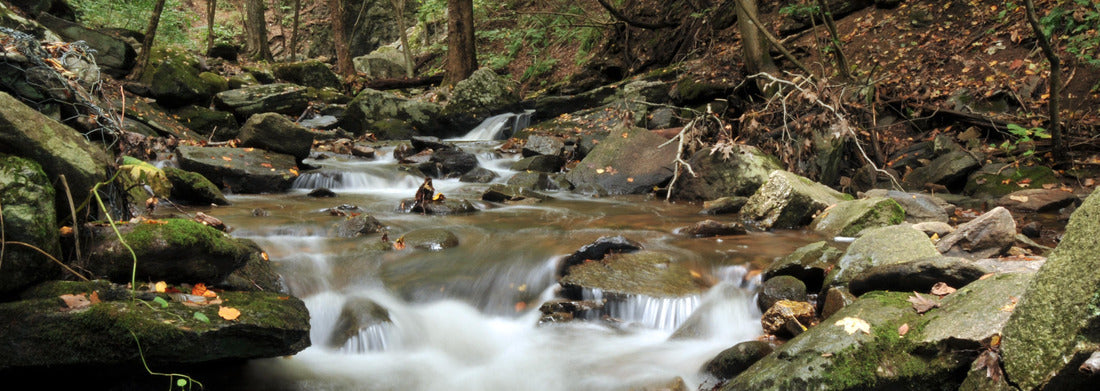 Noah Jigsaw Puzzle Indian Well Falls in Shelton, Connecticut on a fall day panorama 1000 pieces