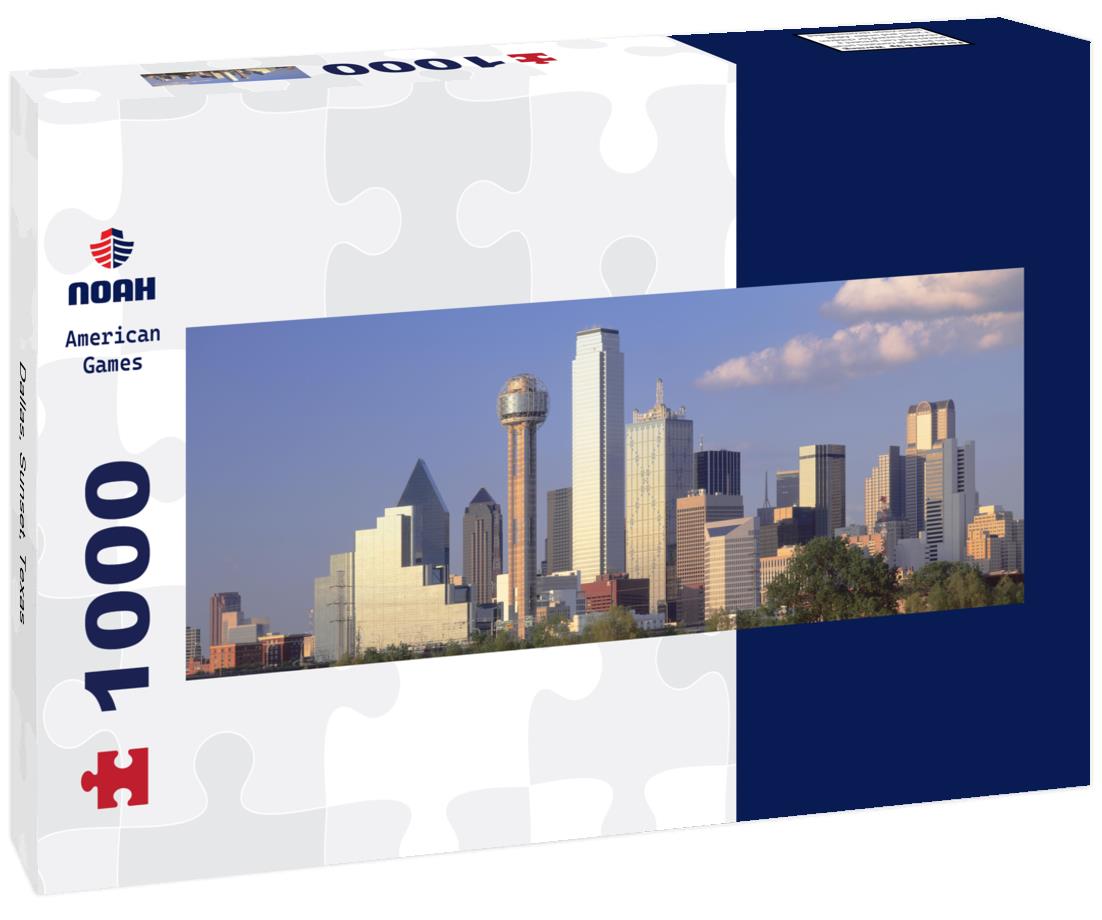 Noah Jigsaw Puzzle Dallas, Sunset, Texas panorama 1000 pieces