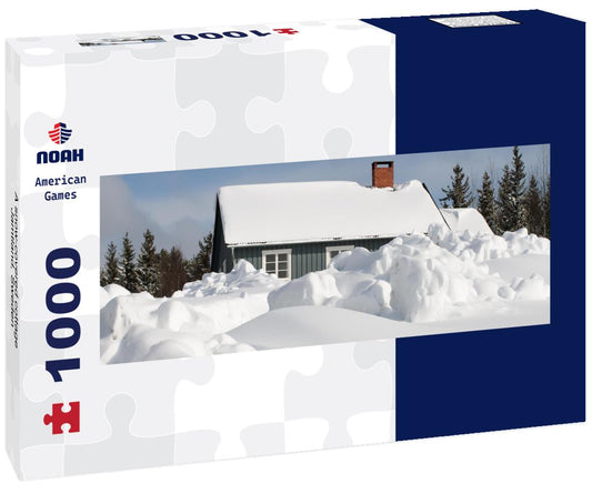 Noah Jigsaw Puzzle A snow-covered cottage, Jamtland, Sweden panorama 1000 pieces