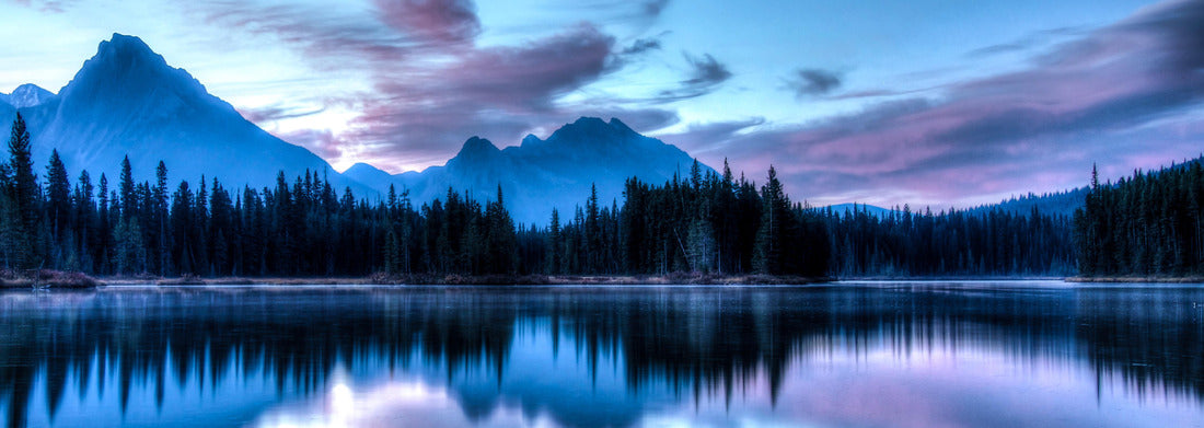Noah Jigsaw Puzzle Morning sunrise over the spillway lake in Kananaskis Country, Alberta, Canada panorama 1000 pieces