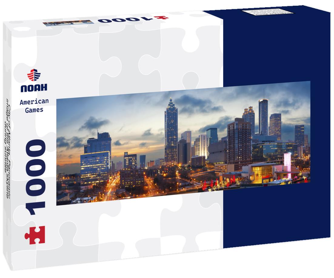 Noah Jigsaw Puzzle City of Atlanta. Panoramic image of the Atlanta skyline during sunrise panorama 1000 pieces