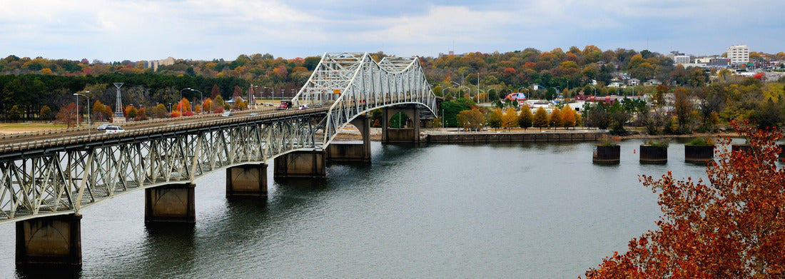 Noah Jigsaw Puzzle Beautiful view of the fall of Oneal Bridge over the Tennessee River in Florence, Alabama panorama 1000 pieces