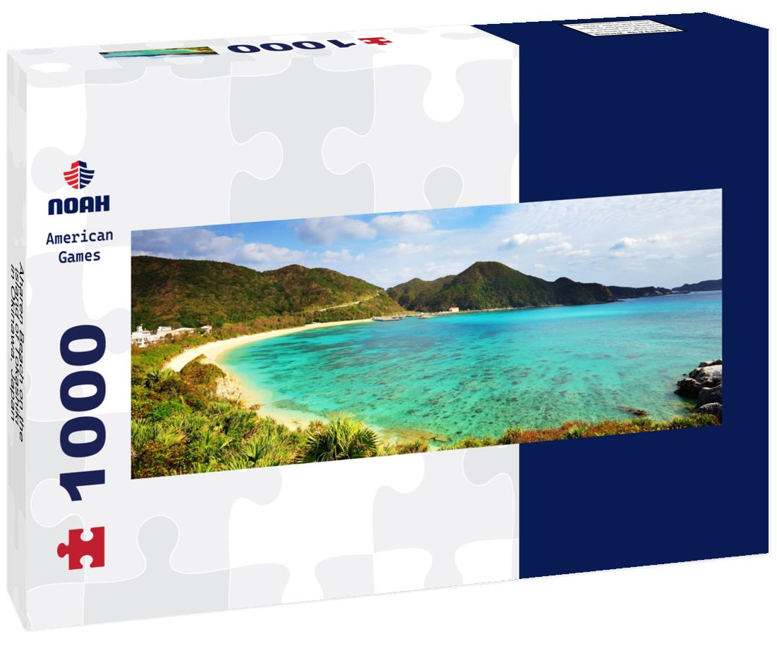 Noah Jigsaw Puzzle Aharen Beach on the island of Tokashiki in Okinawa, Japan panorama 1000 pieces