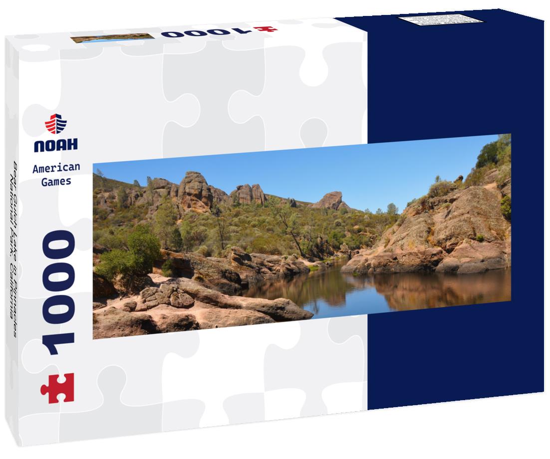 Noah Jigsaw Puzzle Bear Gulch Lake in Pinnacles National Park, California panorama 1000 pieces