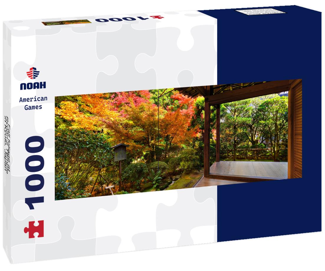 Noah Jigsaw Puzzle Fall foliage at Ryoan-ji Temple in Kyoto, Japan panorama 1000 pieces