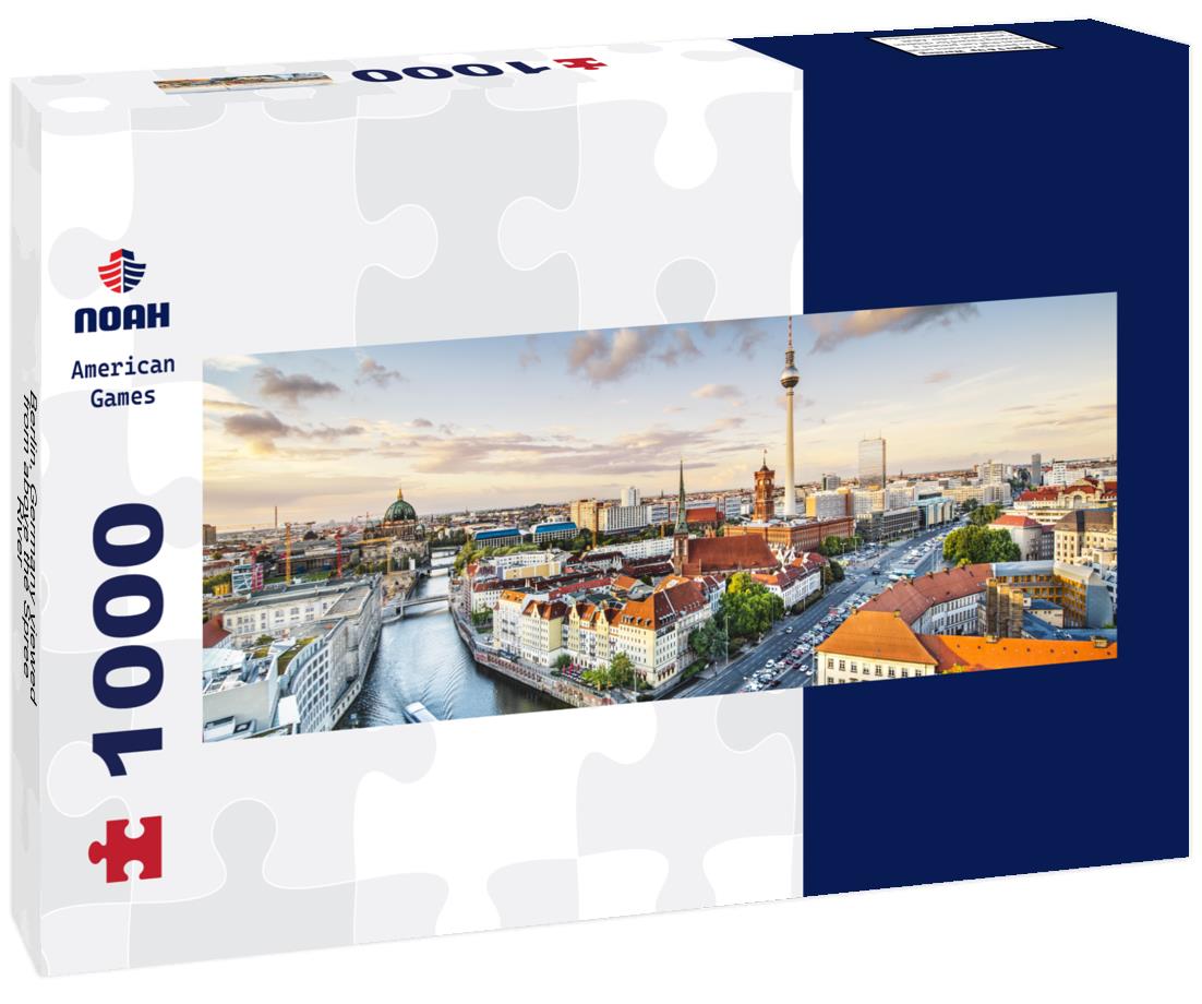 Noah Jigsaw Puzzle Berlin, Germany viewed from above the Spree River panorama 1000 pieces
