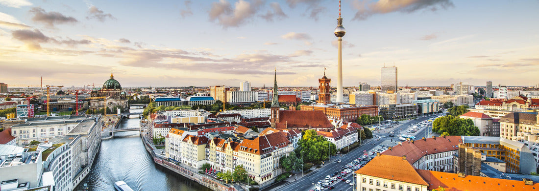 Noah Jigsaw Puzzle Berlin, Germany viewed from above the Spree River panorama 1000 pieces