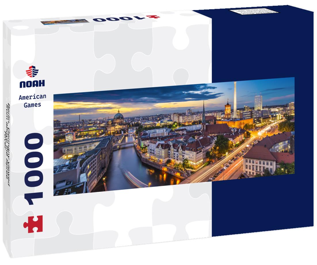 Noah Jigsaw Puzzle Berlin, Germany viewed from above the Spree River panorama 1000 pieces