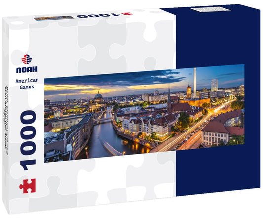 Noah Jigsaw Puzzle Berlin, Germany viewed from above the Spree River panorama 1000 pieces