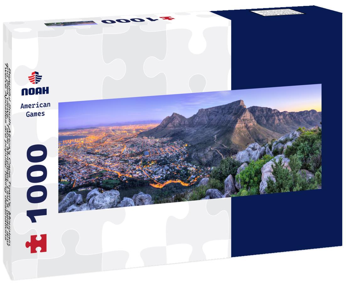 Noah Jigsaw Puzzle Beautiful South Africa's Cape Town's, Mountain and Sea views. Table Mountain, Lion's head and Twelve Apostles are popular hiking destinations for both locals and tourists all year round panorama 1000 pieces