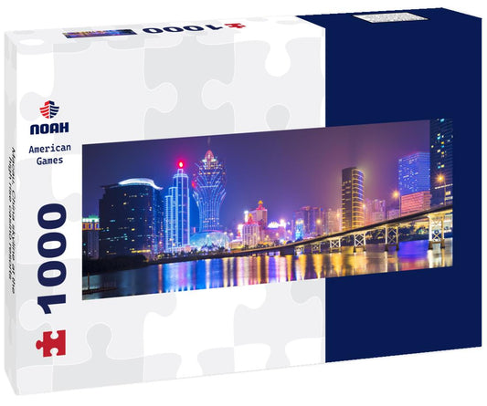 Noah Jigsaw Puzzle Macau, China skyline at the high rise casino resorts panorama 1000 pieces