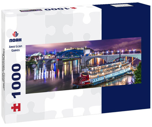 Noah Jigsaw Puzzle Chattanooga, Tennessee, USA downtown over the Tennessee River panorama 1000 pieces