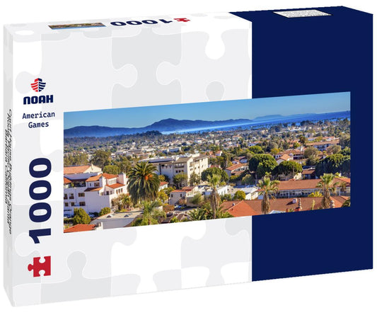 Noah Jigsaw Puzzle Court House Buildings Orange Roofs Pacific Ocean Santa Barbara California panorama 1000 pieces