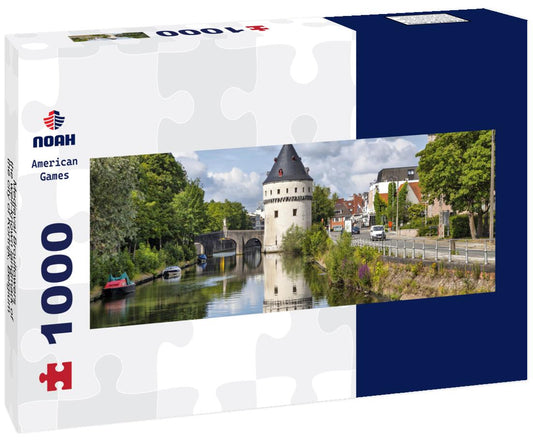Noah Jigsaw Puzzle Medieval Broultowers - the well-known landmark of the city of Kortrijk, Belgium panorama 1000 pieces