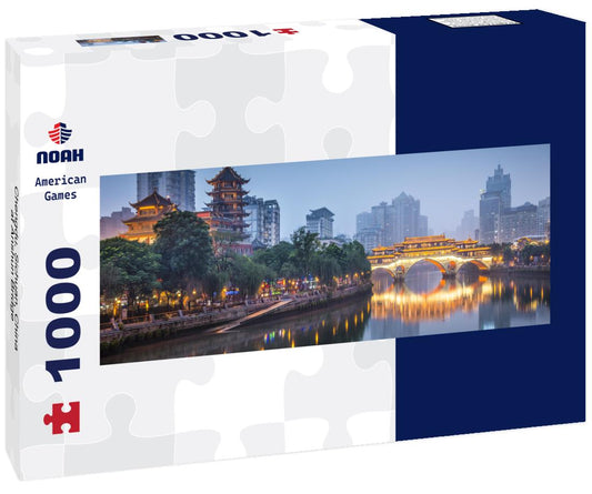Noah Jigsaw Puzzle Chengdu, Sichuan, China at Anshun Bridge panorama 1000 pieces