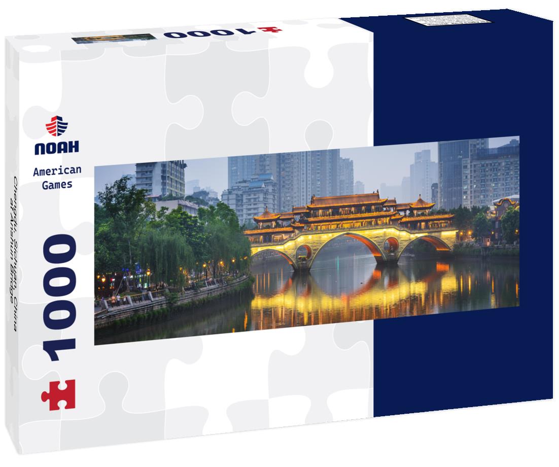 Noah Jigsaw Puzzle Chengdu, Sichuan, China at Anshun Bridge panorama 1000 pieces